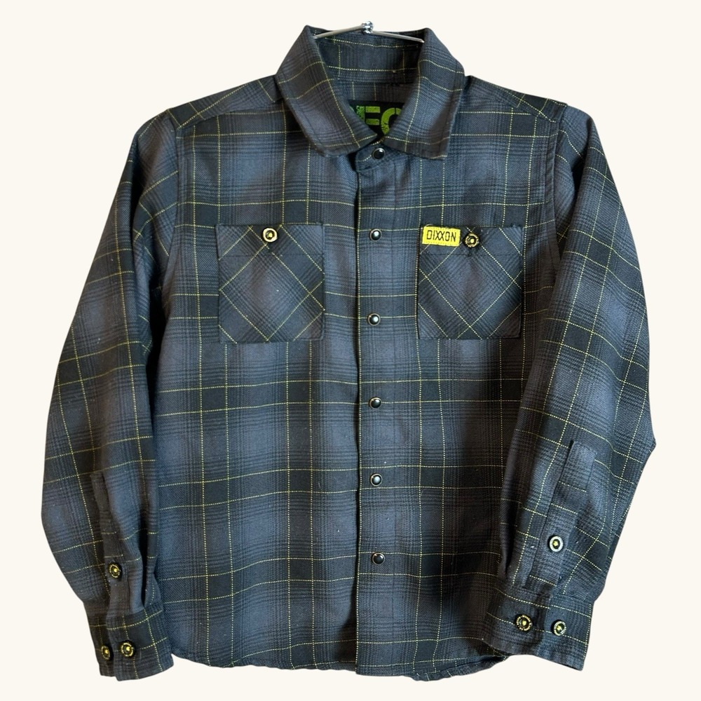 Dixxon DFC youth division flannel snap shirt S small "The Bolt" Color